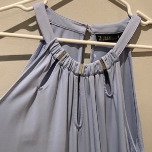 New York and company silky halter top. Periwinkle. Never worn. Size s.